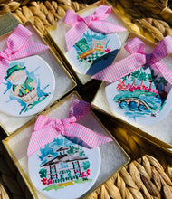Load image into Gallery viewer, April Henry King Watercolor Ornaments
