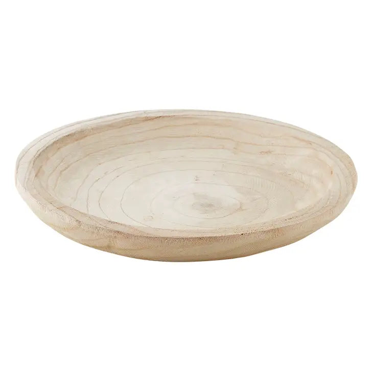 Paulownia Wood Bowl - Natural Medium