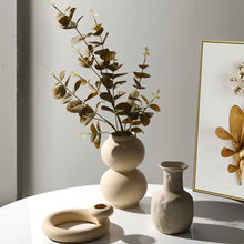 Load image into Gallery viewer, Skinny Neck Ceramic Vase Home Decor Bottle
