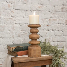 Load image into Gallery viewer, Wooden Pedestal Candle Holders
