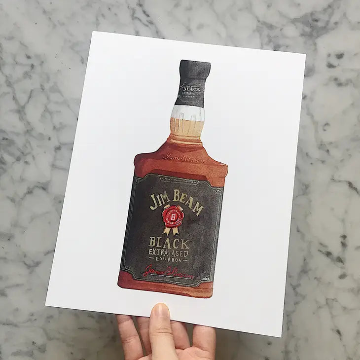 Jim Beam Black Bourbon Art Print