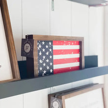 Load image into Gallery viewer, Wooden American Flag Sign
