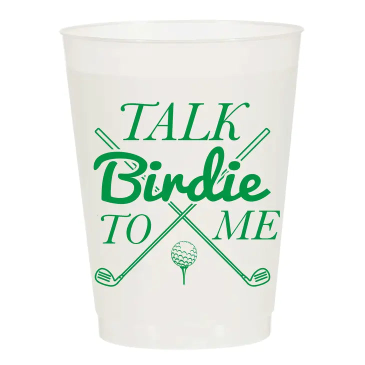 Talk Birdie To Me Frosted Cups (Set of 10)- Masters