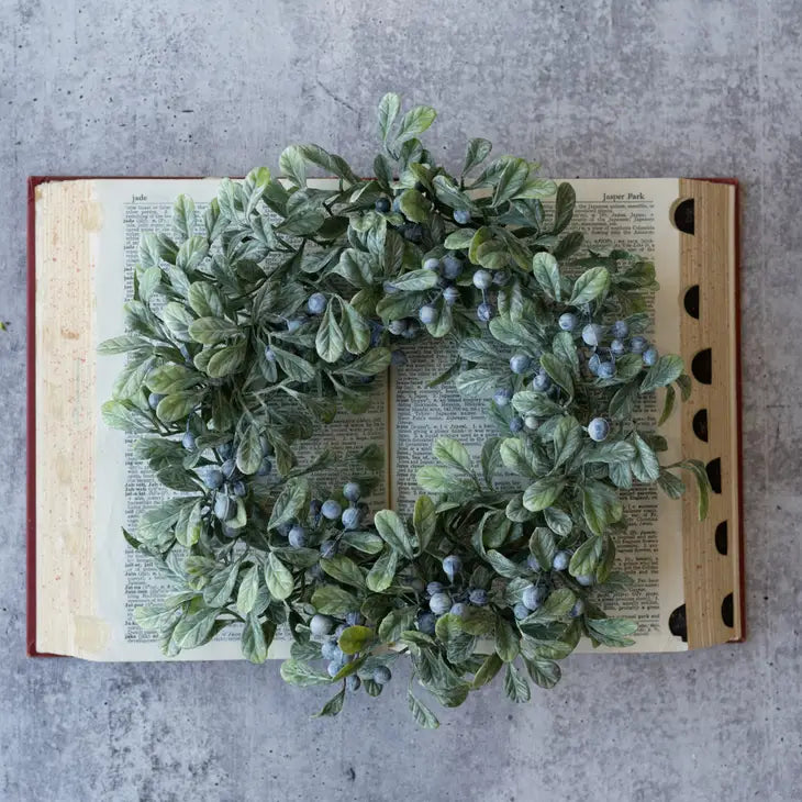 Light Blue Berry Candle Ring