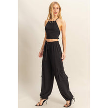 Load image into Gallery viewer, Crop Top And Cargo Pants Set
