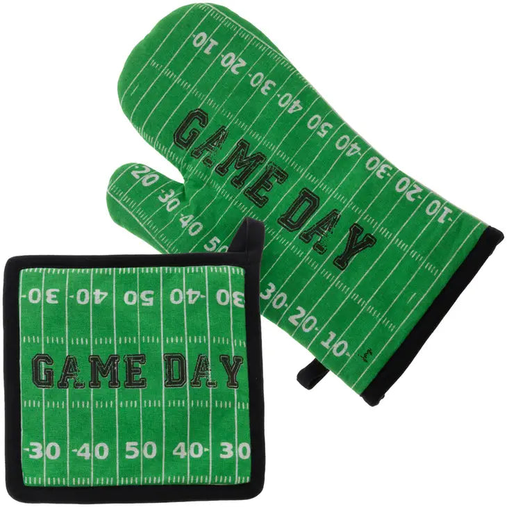 Football Pot Holder & Mitt