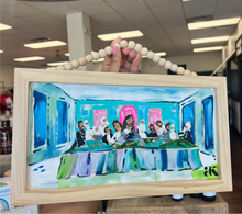 Load image into Gallery viewer, &quot;Last Supper&quot; ||8x15 Wooden Hanging Original Painting
