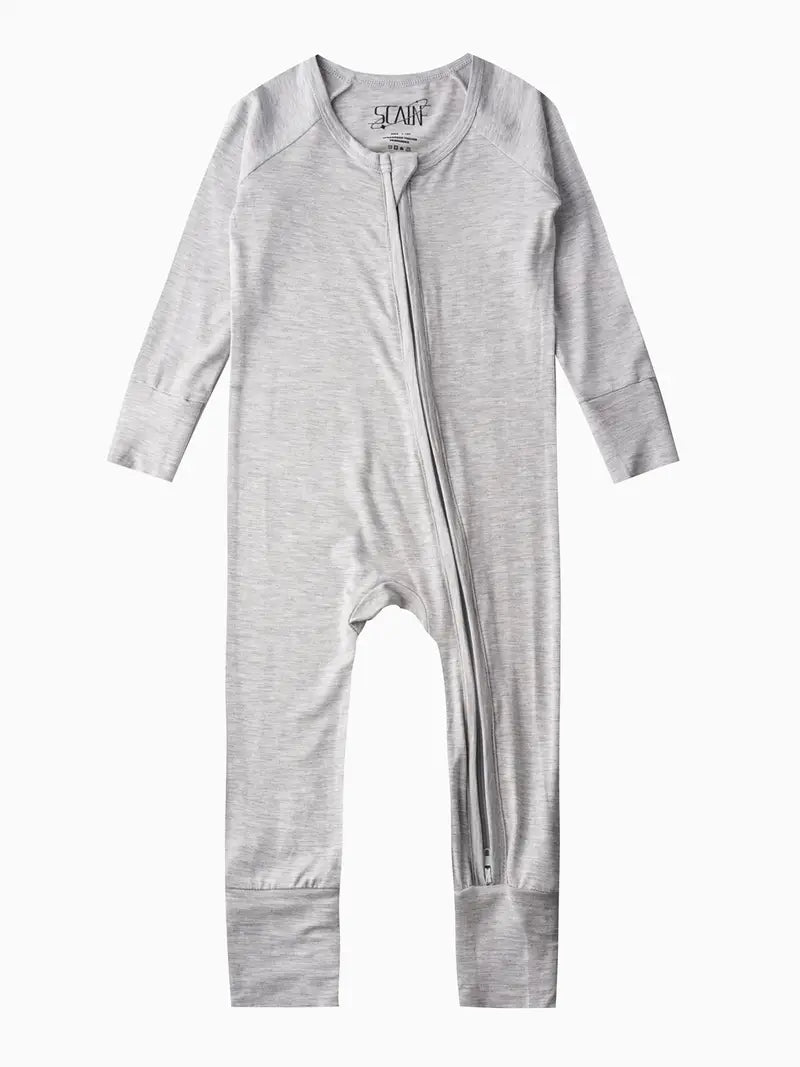 Baby Long Sleeve Bamboo Zip Up Pajamas