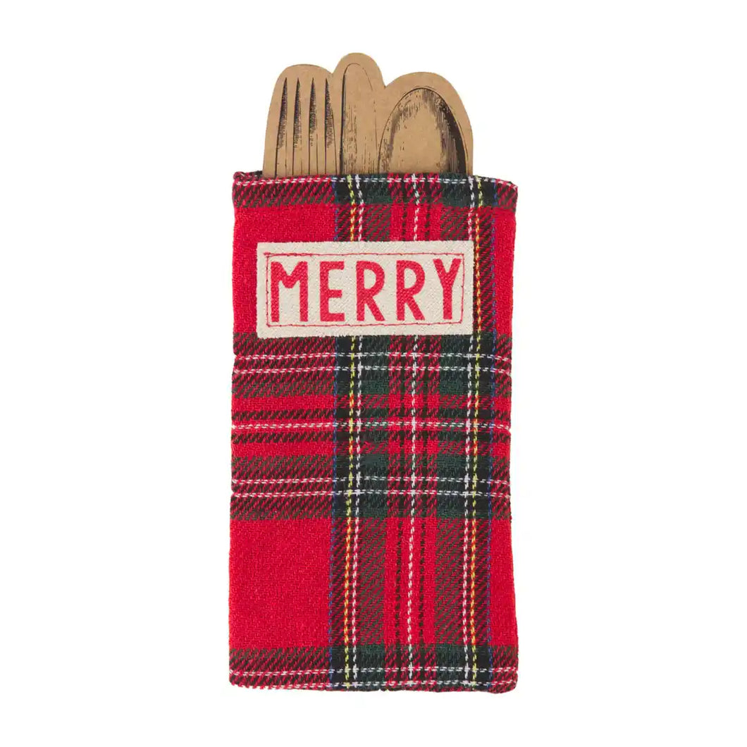 Merry Silverware Pouch