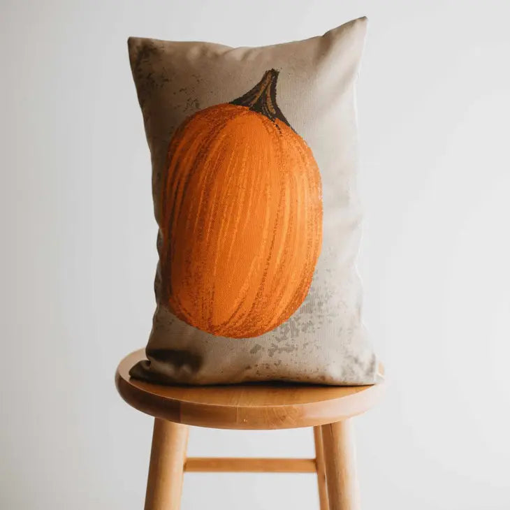 Leaning Pumpkin Pillow