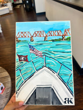 Load image into Gallery viewer, &quot;Boat on the River&quot; || 8x12 Original Painting
