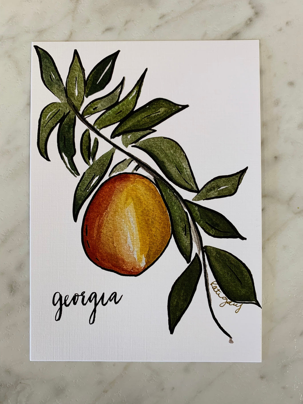 Georgia Peach Print