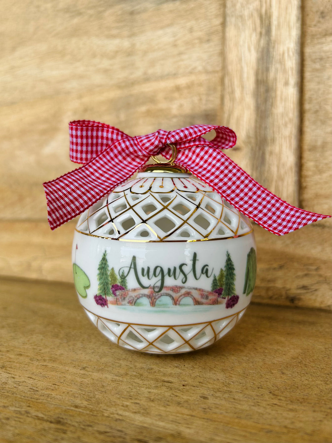 Augusta Art Sphere Ceramic Ornament