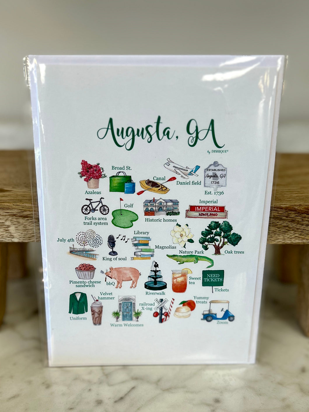 ABCs of Augusta, GA Greeting Card