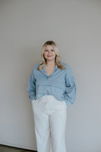 Load image into Gallery viewer, Stripe Print Wide Leg Drawstring Pants
