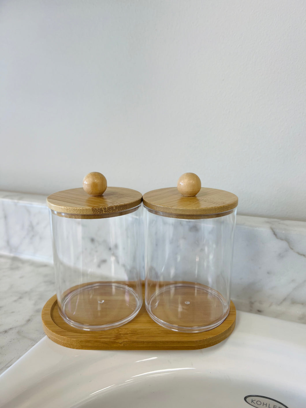 Two Piece Bamboo Holder