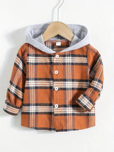 Load image into Gallery viewer, Baby Boy Casual Hooded Flannel
