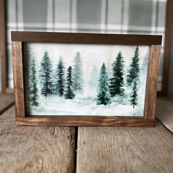 Evergreens Landscape Sign