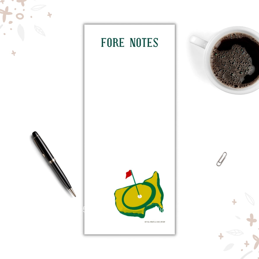 Fore Notes Golf Notepad