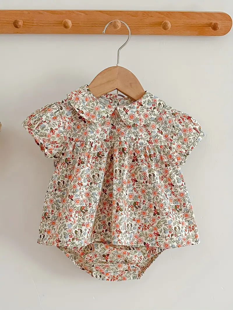 Baby Girl Floral Dress & Bloomers