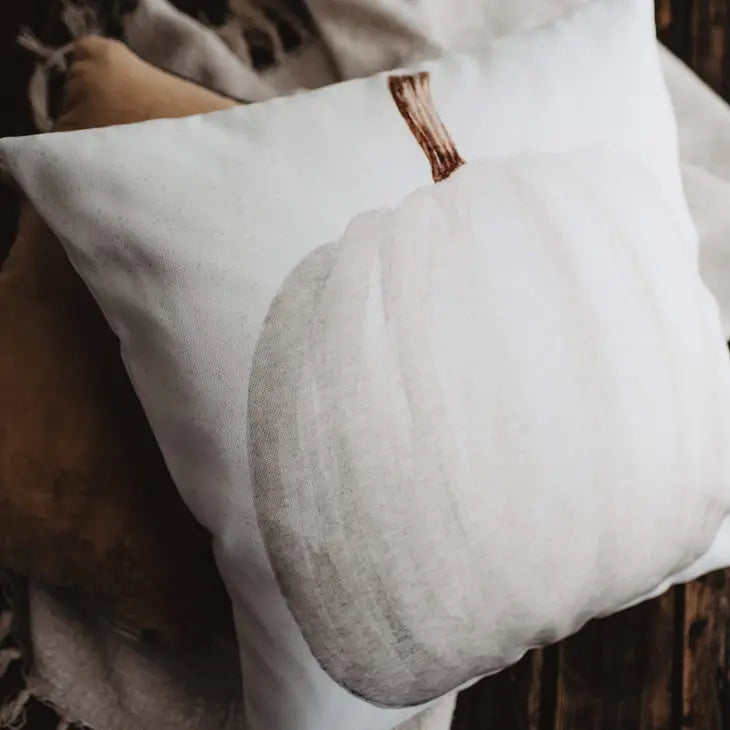 White Pumpkin Pillow