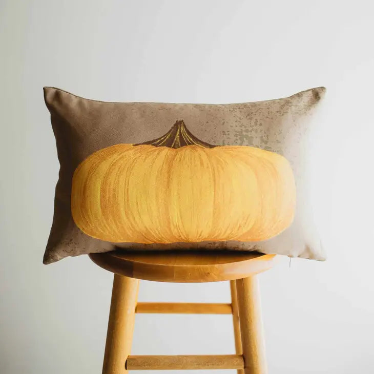 Yellow Pumpkin Pillow