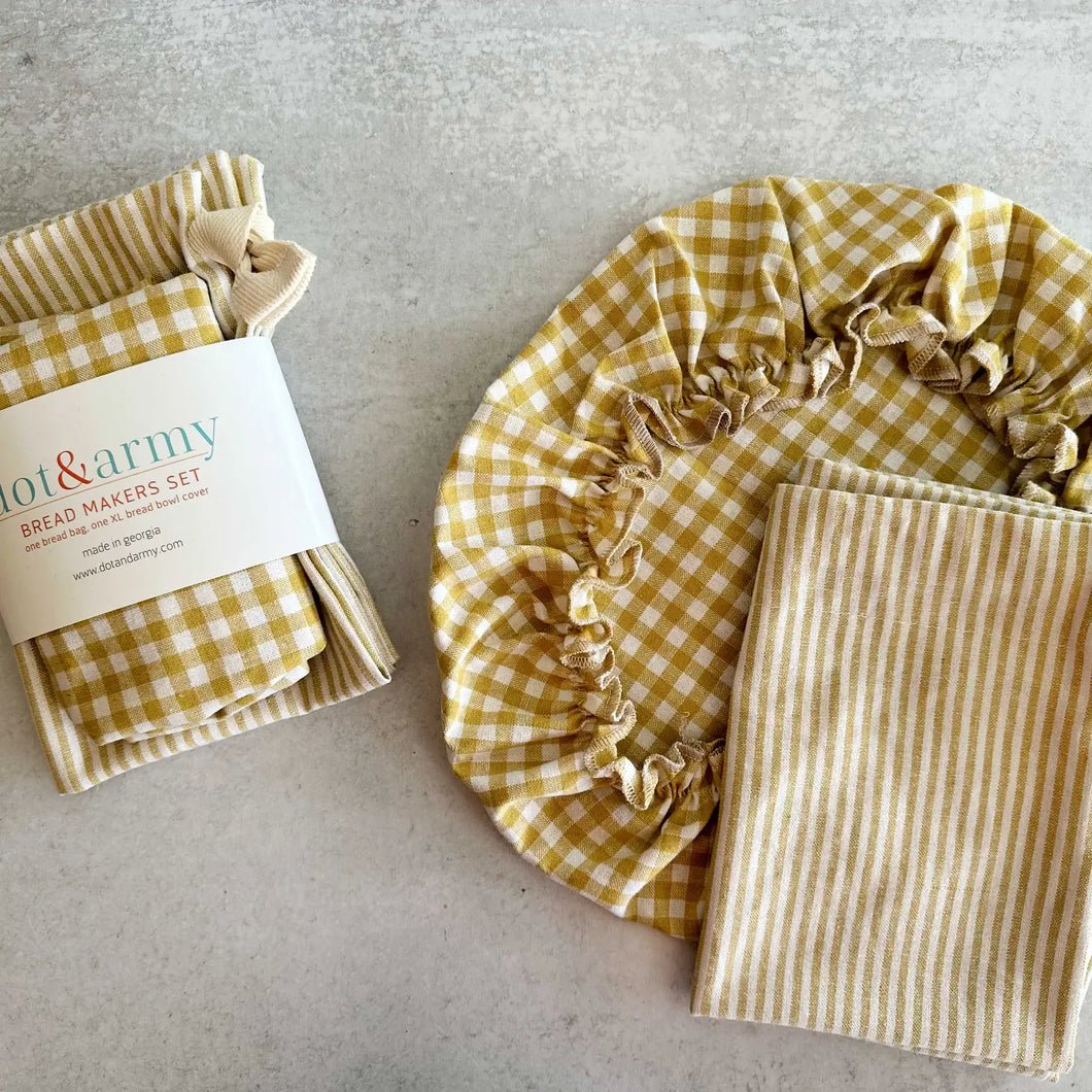 Bread Bag & Bowl Cover Set