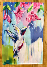 Load image into Gallery viewer, “Hummingbird” Garden Flag
