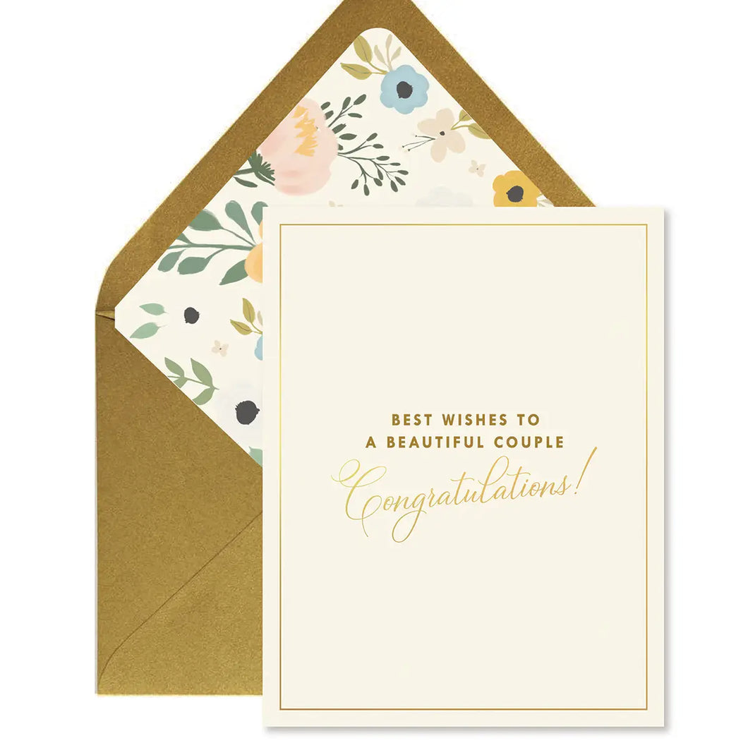 Best Wishes Wedding Greeting Card