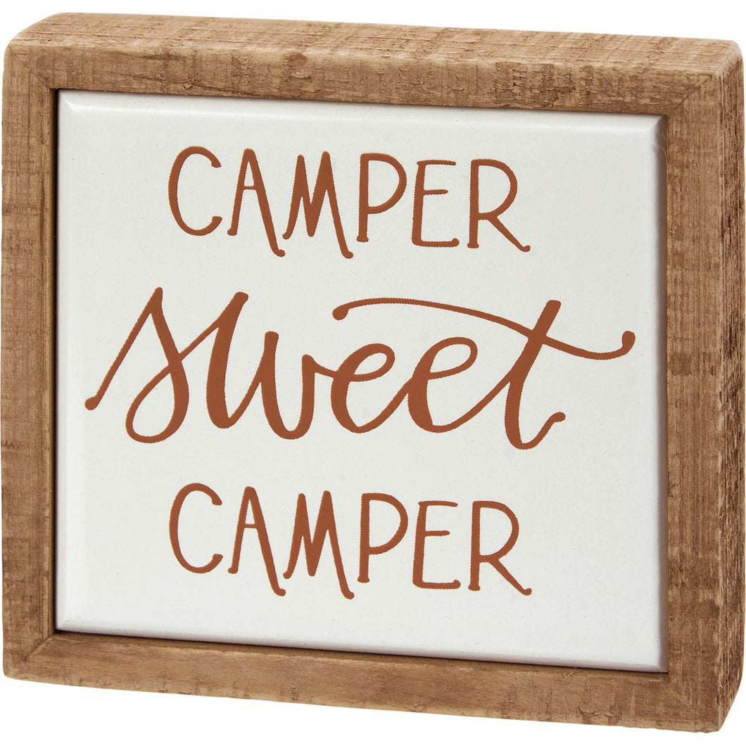 Camper Sweet Camper Box Sign Mini