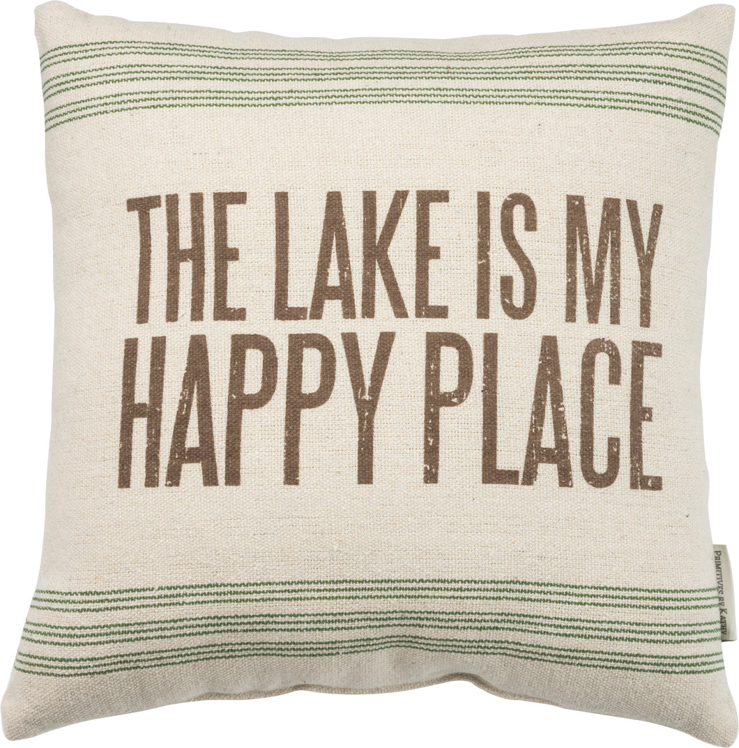 Happy Place Lake Pillow