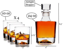 Load image into Gallery viewer, Whiskey Decanter &amp; Whiskey Glass Set
