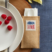 Load image into Gallery viewer, Cutlery Couture Flag Silverware Pouch
