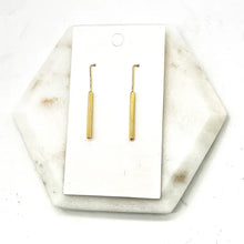 Load image into Gallery viewer, Gold Bar Earrings
