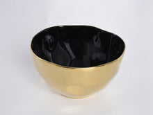 Load image into Gallery viewer, Large Bowl - Black &amp; Gold

