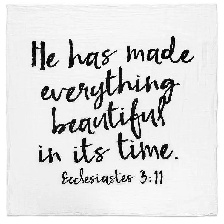 Ecclesiastes 3:11 Organic Swaddle