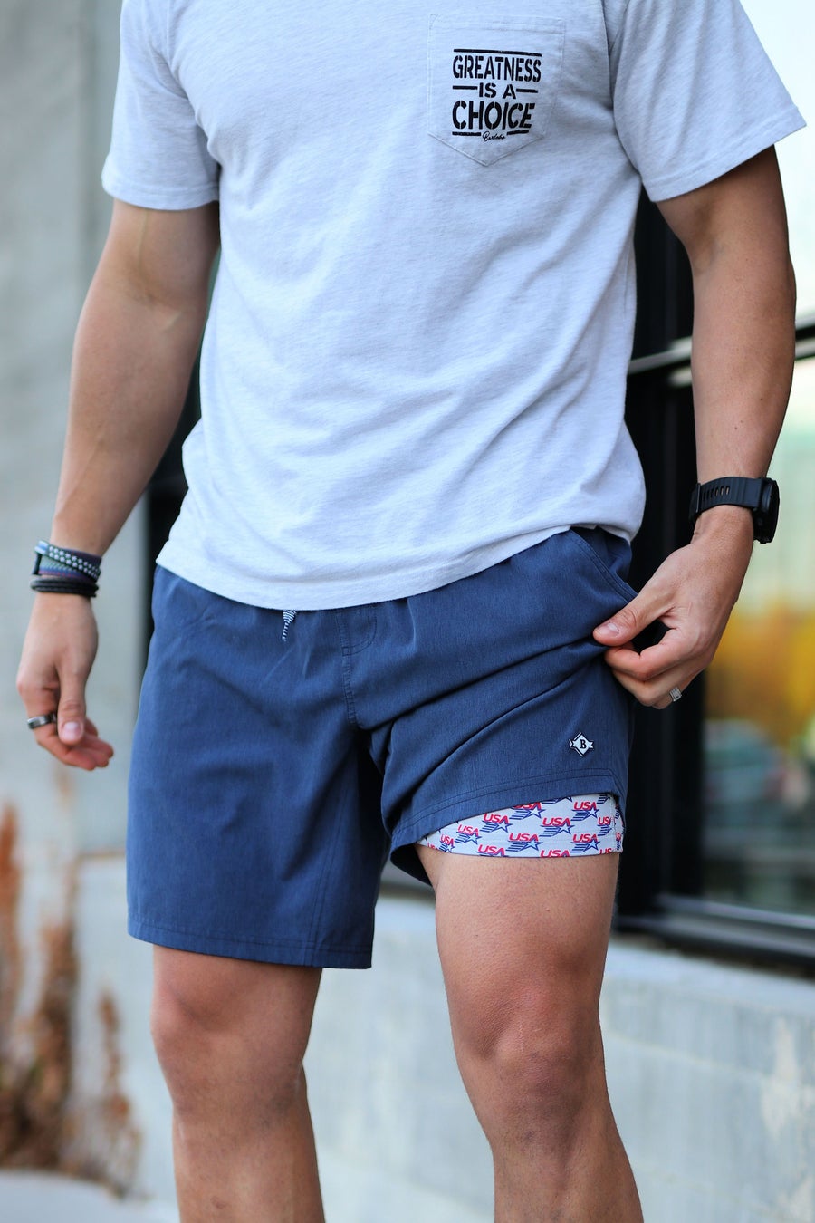 Burlebo Athletic Shorts - Navy
