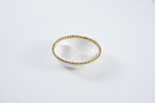 Mini 2 Section Platter - Gold