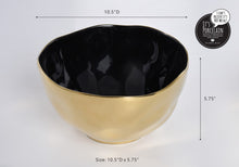 Load image into Gallery viewer, Extra Large Bowl - Black &amp; Gold
