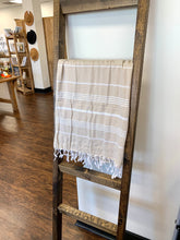 Load image into Gallery viewer, Cream Sultan Turkish Throw Blanket
