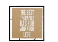 Kraft Dog Plaque - Best Therapist