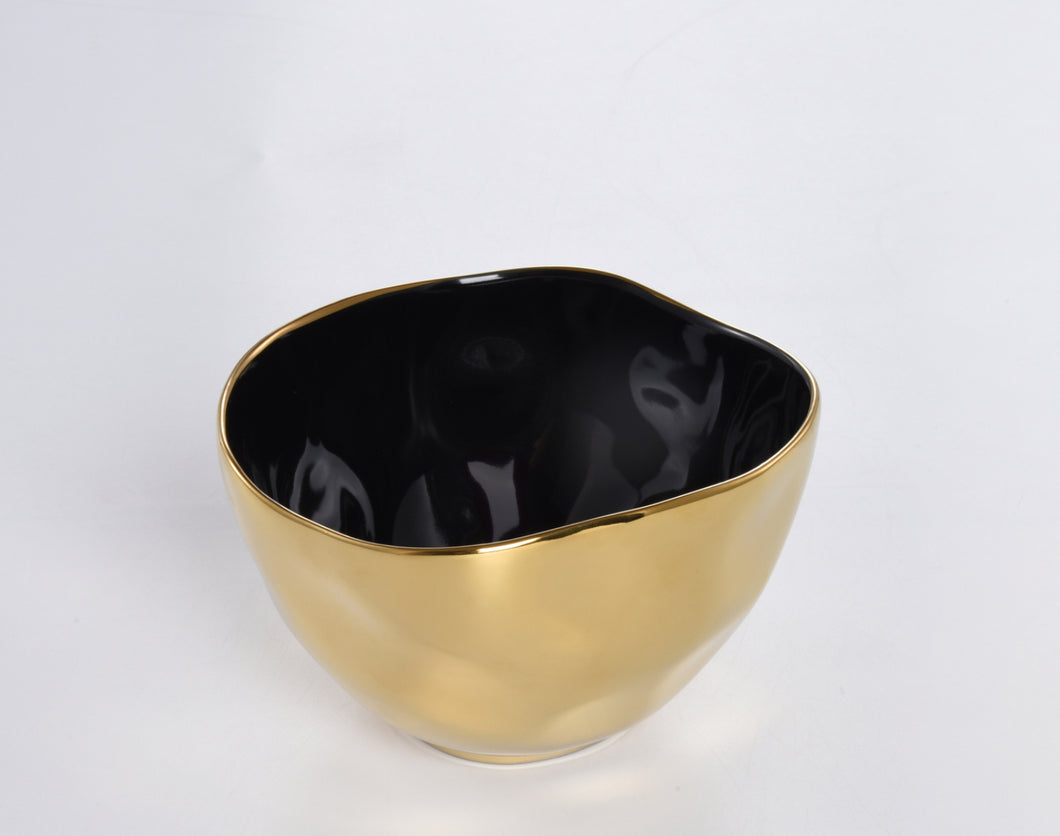 Medium Bowl - Black & Gold