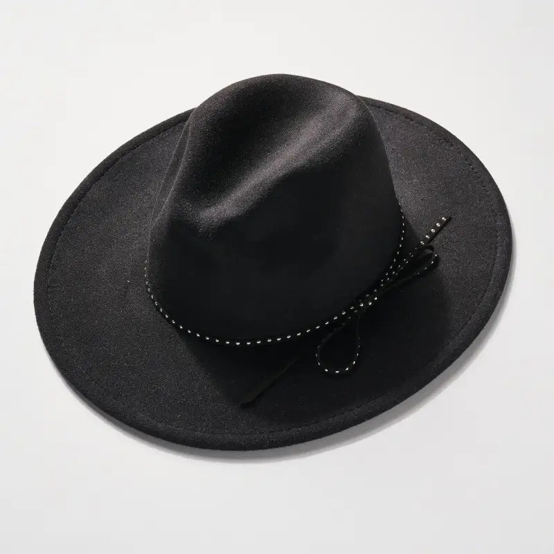 Felt Bow String Panama Hat