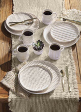 Load image into Gallery viewer, Lines Stoneware Salad Plate
